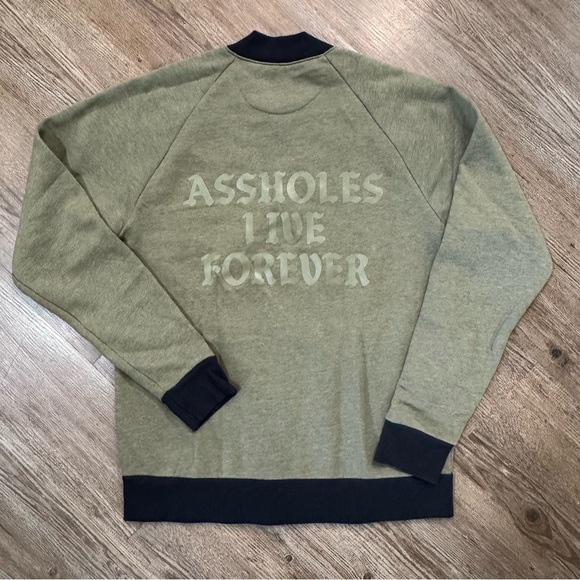 Olive Green ALF Zip Up Sweater - Picture 5 of 12